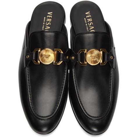 versace slip on shoes mens|farfetch Versace slippers.